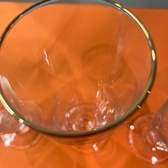 Budweiser Cream and Gold Pilsner Glass Set antique glasses set of 3 Never used - Picture 3 of 11